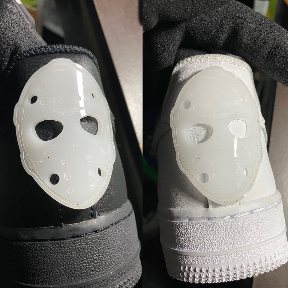 Jason Voorhees OG Mask Heel Tab - Acrylic Paneling
