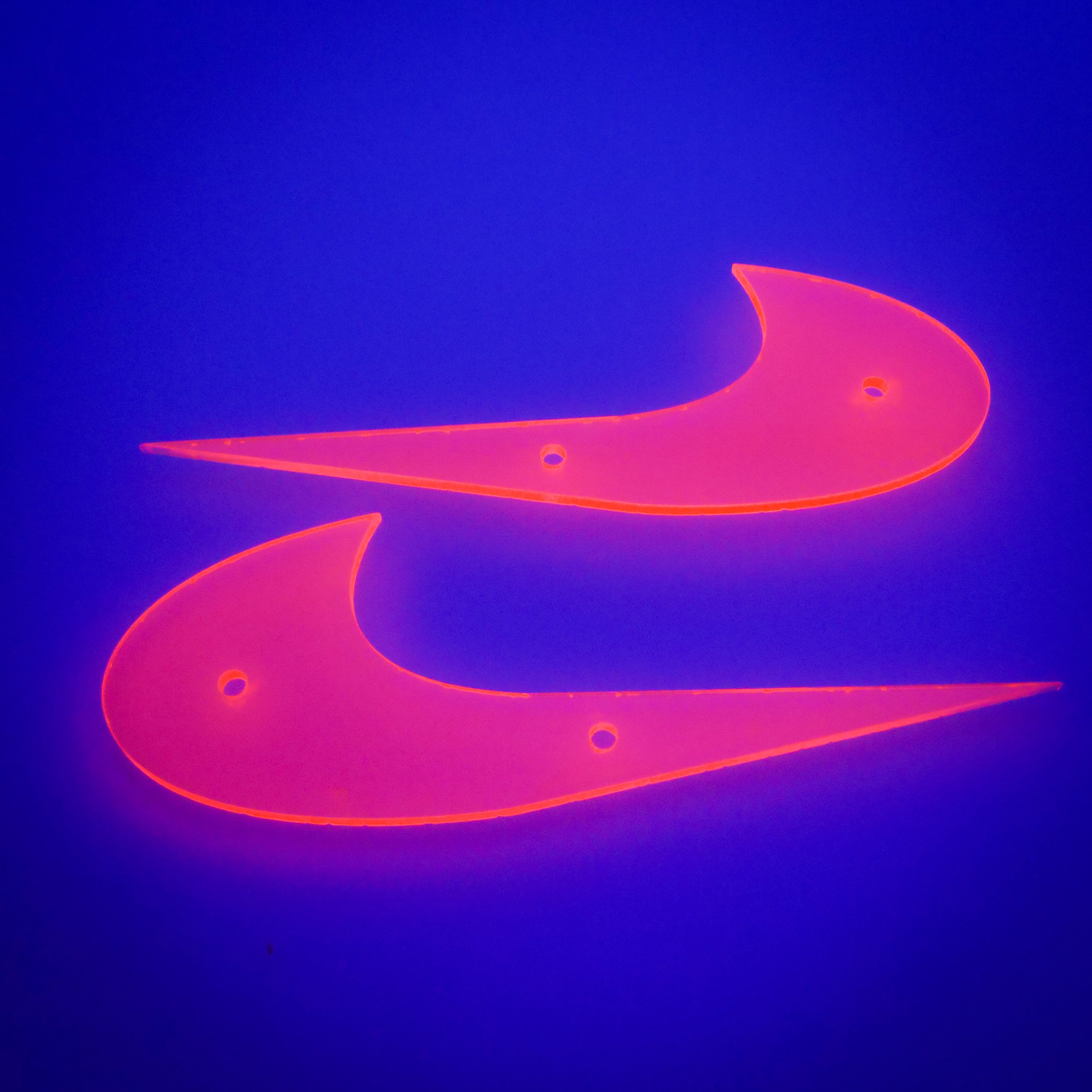 neon nike swoosh logo