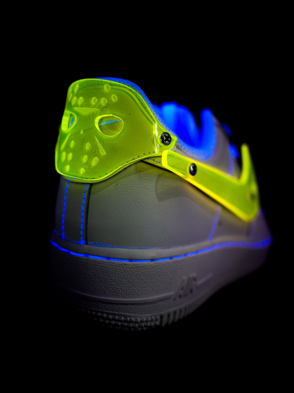 Fluorescent Yellow Voorhee AF1 Custom Kit – Shoe Baker ATL