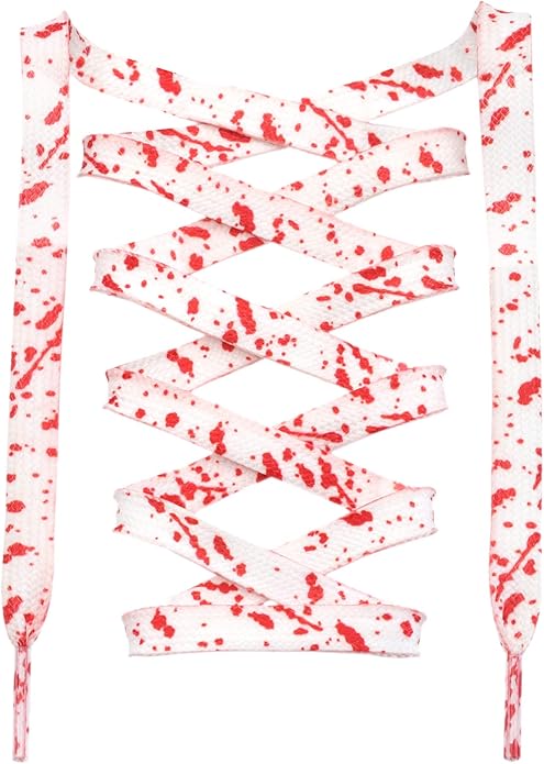 White Red - Splatter Laces