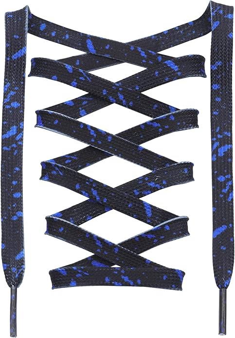 Black Blue - Splatter Laces