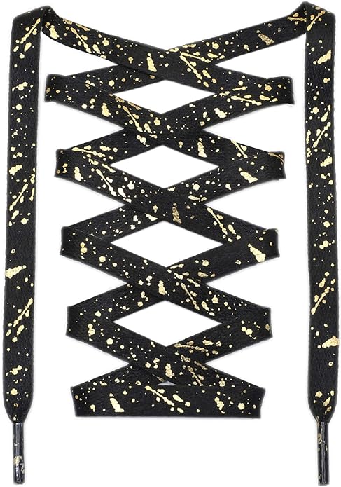 Black Golden - Splatter Laces