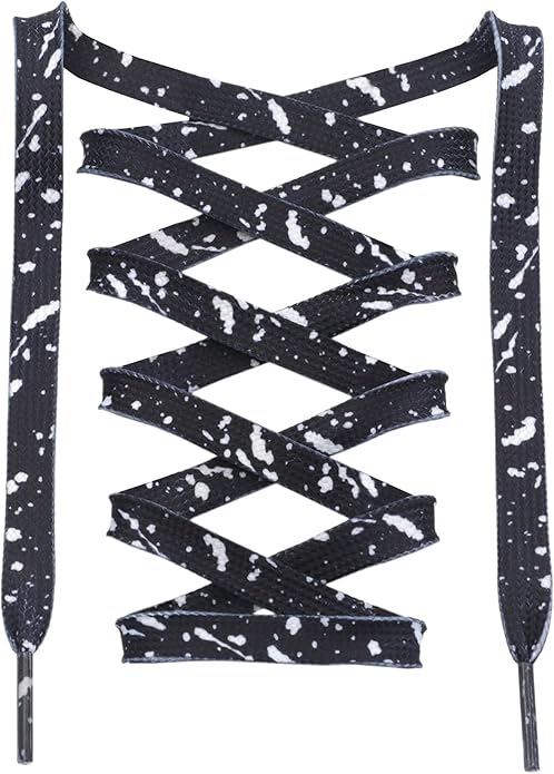 Black White - Splatter Laces