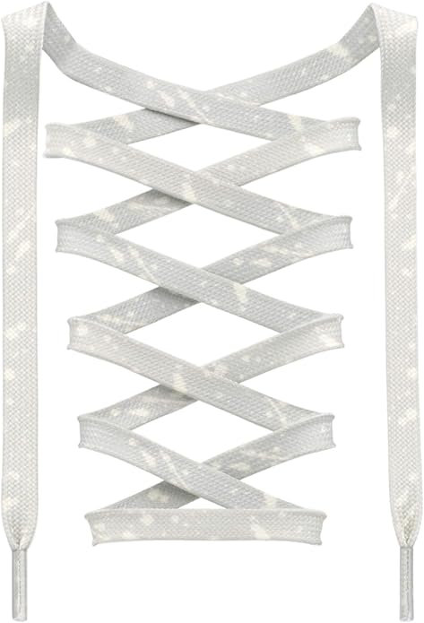 Grey Beige - Splatter Laces
