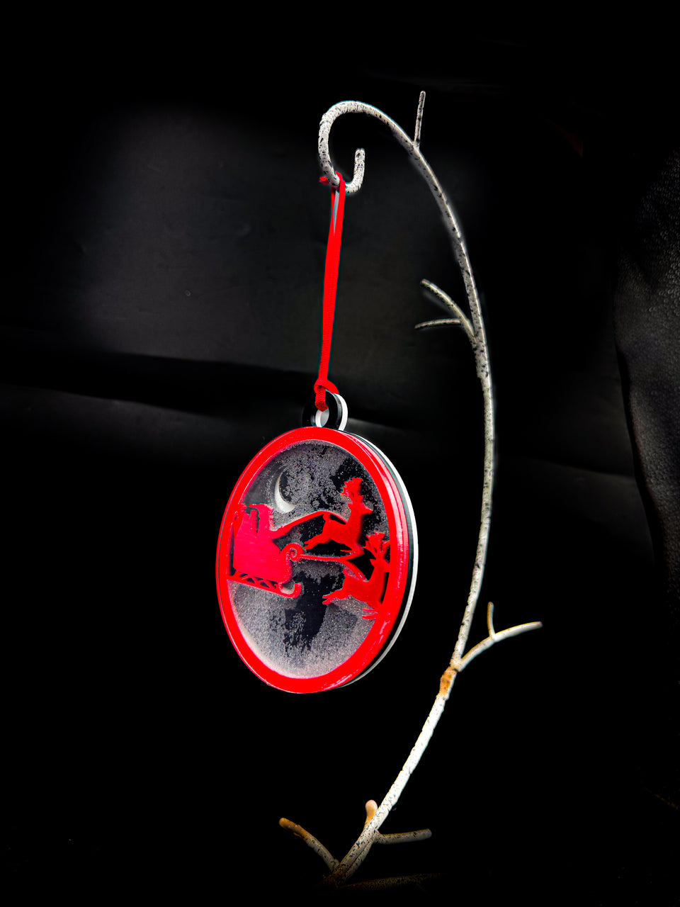 Santa Snow-globe X-Mas Ornament