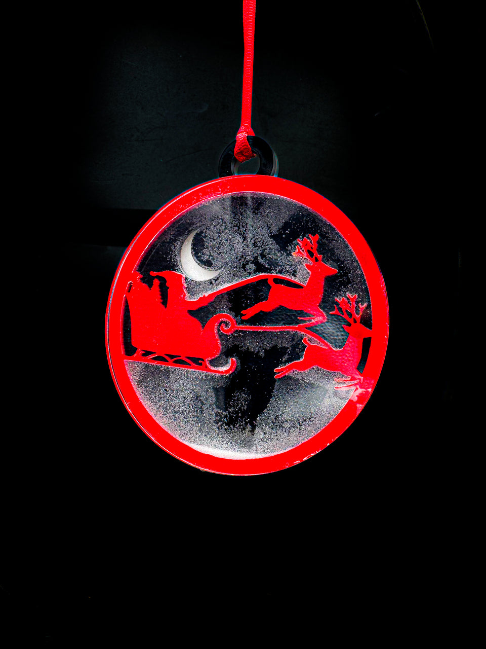 Santa Snow-globe X-Mas Ornament