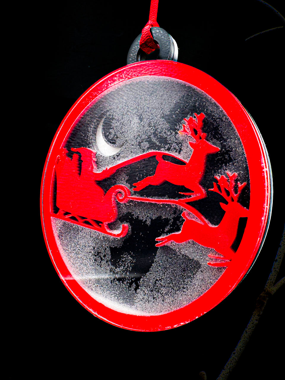 Santa Snow-globe X-Mas Ornament