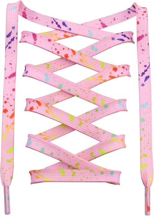 Pink Colorful - Splatter Laces