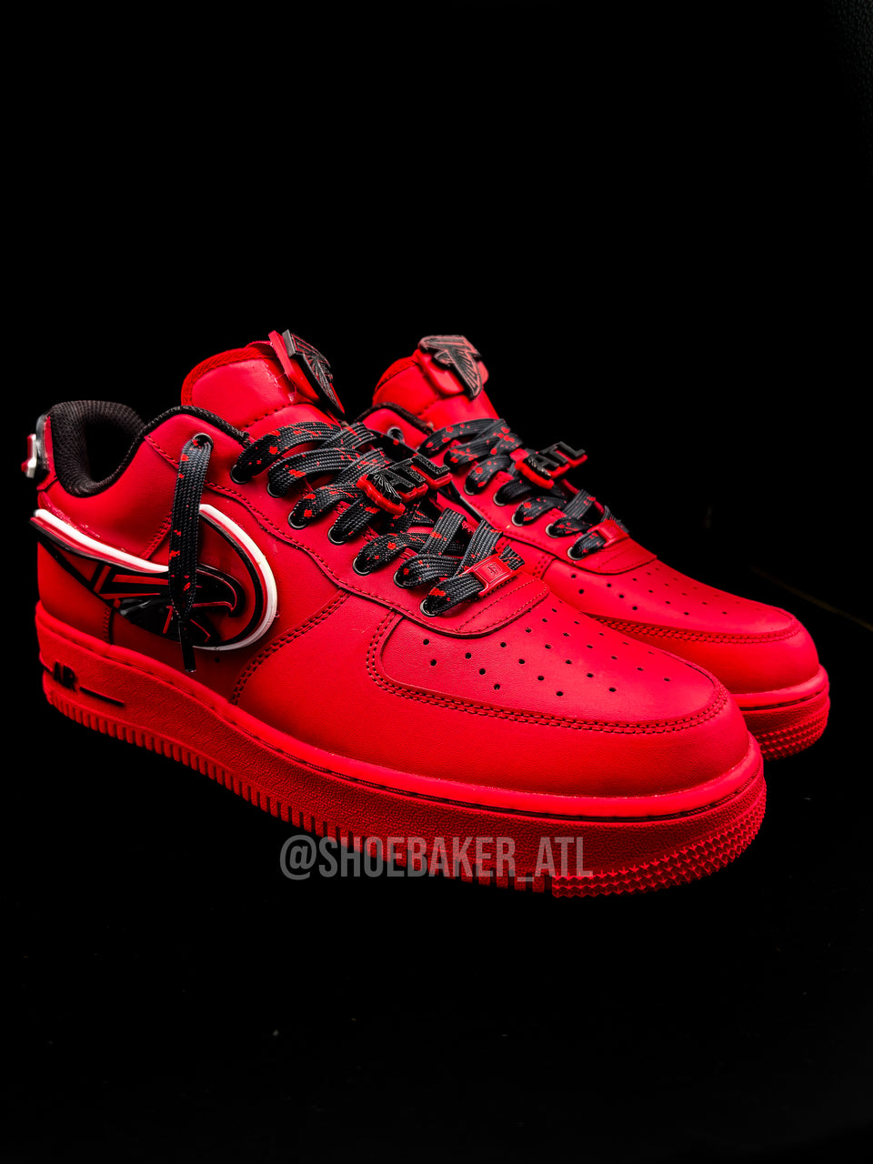 Red Atlanta Football AF1