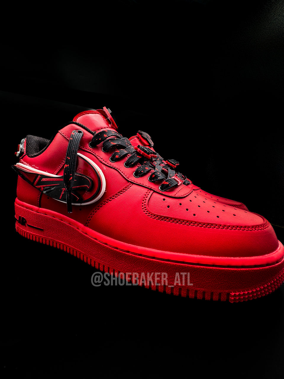 Red Atlanta Football AF1