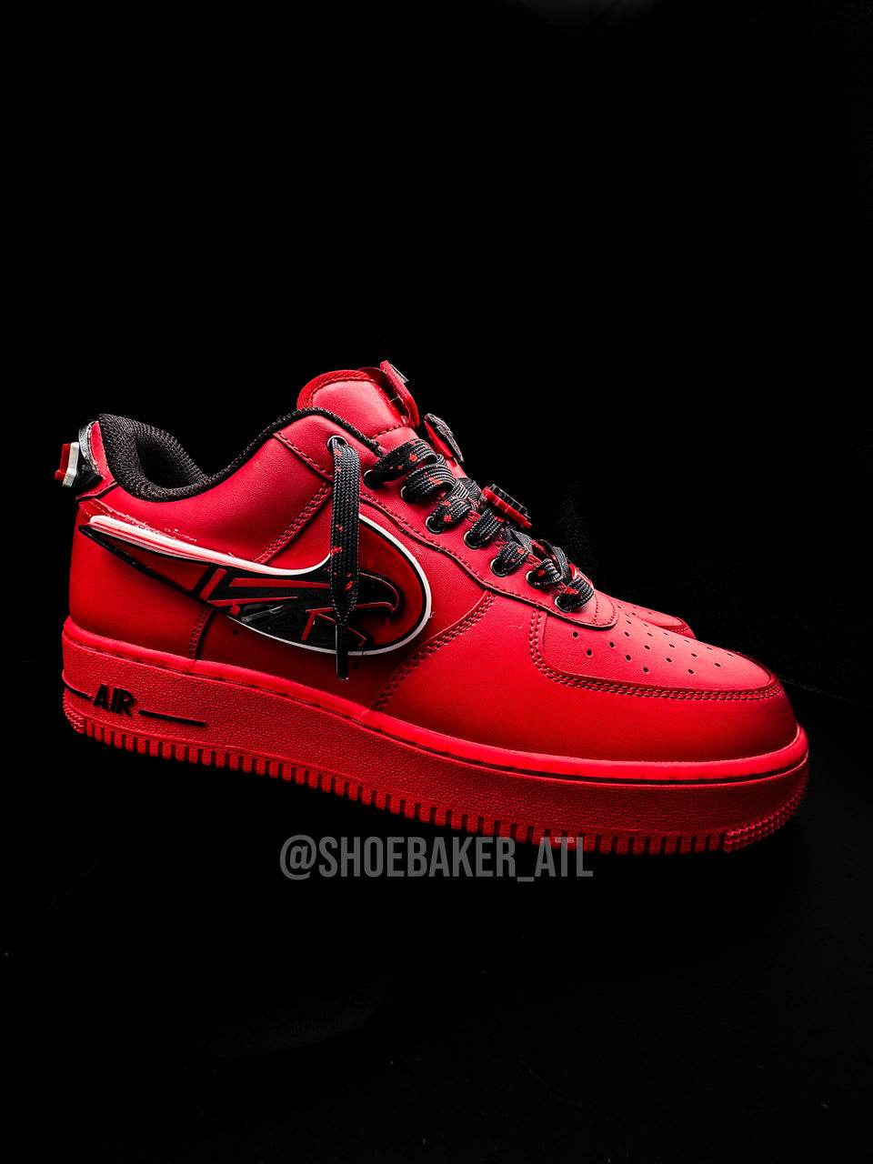 Red Atlanta Football AF1