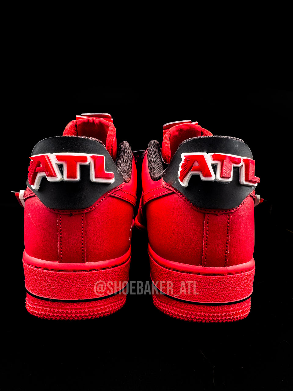 Red Atlanta Football AF1