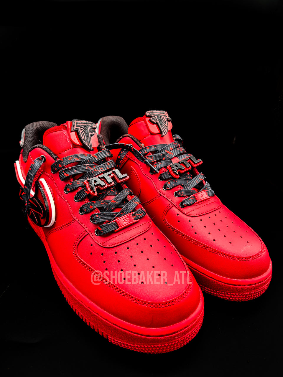 Red Atlanta Football AF1