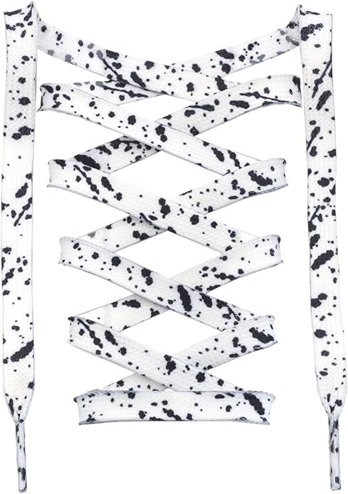 White Black - Splatter Laces