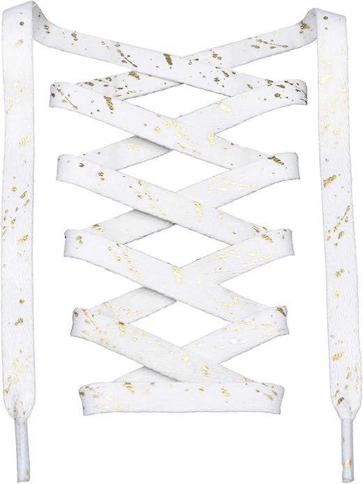 White Golden - Splatter Laces