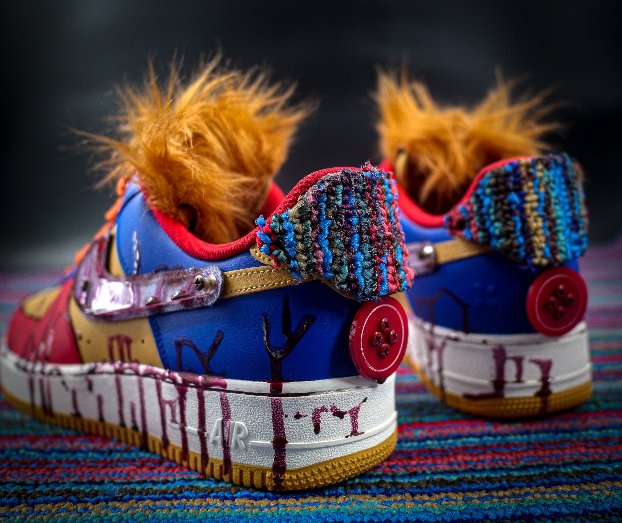 NEW Chucky Halloween Custom Air Force 1 Sneakers