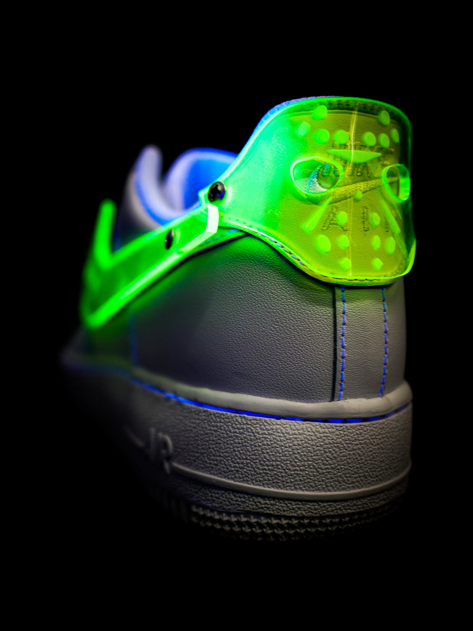 Fluorescent Blue Voorhee AF1 Custom Kit – Shoe Baker ATL