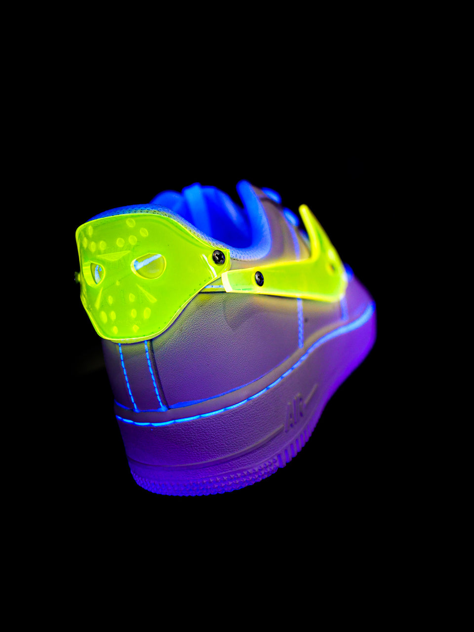 Fluorescent Yellow Voorhee AF1 Custom Kit – Shoe Baker ATL