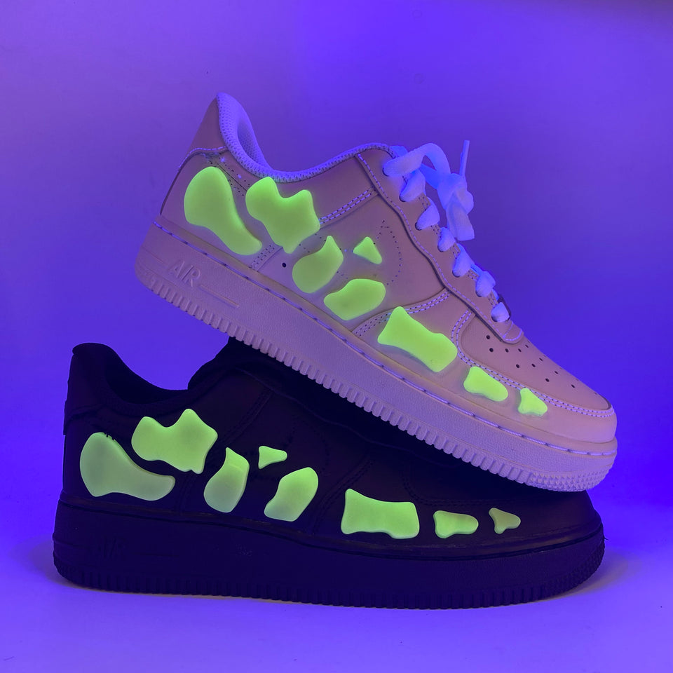 Glow in the Dark Foot anatomy Af1 Shoe Baker ATL